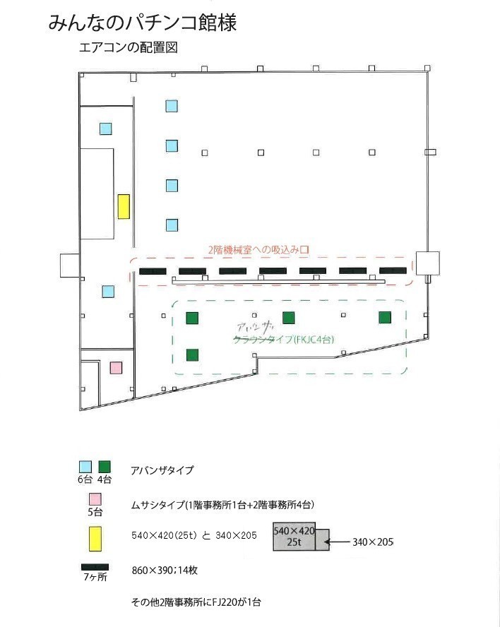 tw小平パチ館見取図