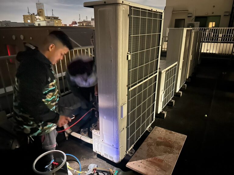 都会のビルの作業で最も気をつかう作業