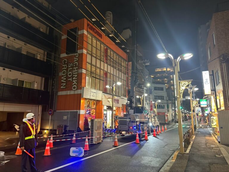 都会のビルの作業で最も気をつかう作業