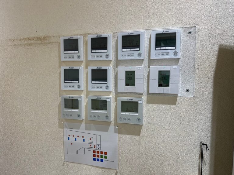 スポーツジムの空調設備工事をしました