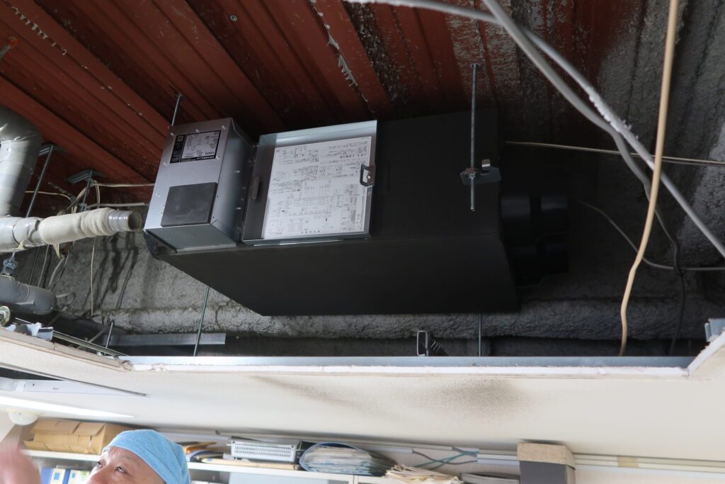 換気と省エネを両立。全熱交換器を設置しました