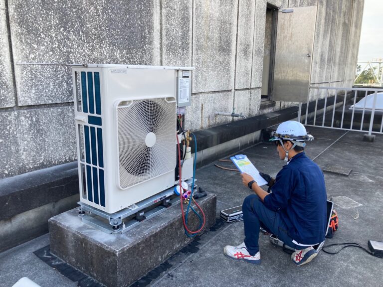 公共工事デビュー。西部浄化センターさんでエアコンの更新をしました